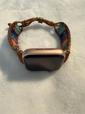 Cape Diablo Multicolor Braided Leather Smartwatch Band